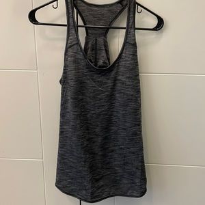 Lululemon gray and black loose tank
